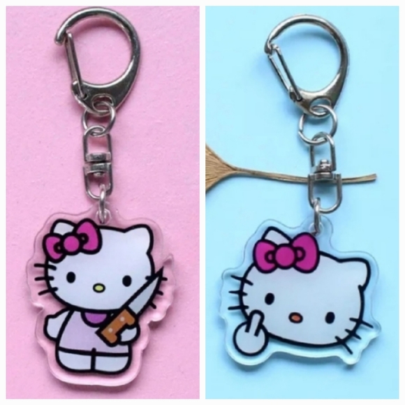 2 Hello Kitty Keychains - Picture 1 of 10
